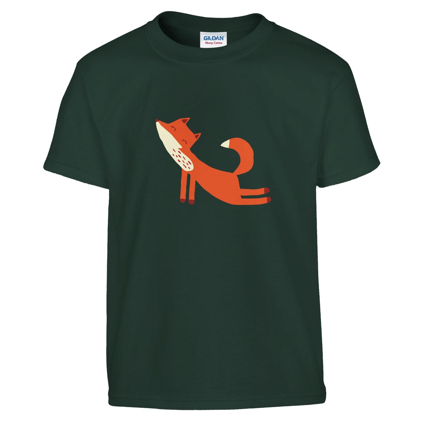 Kids T-shirt with playful fox print