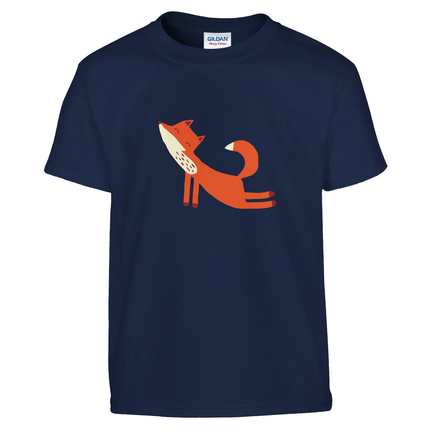 Kids T-shirt with playful fox print