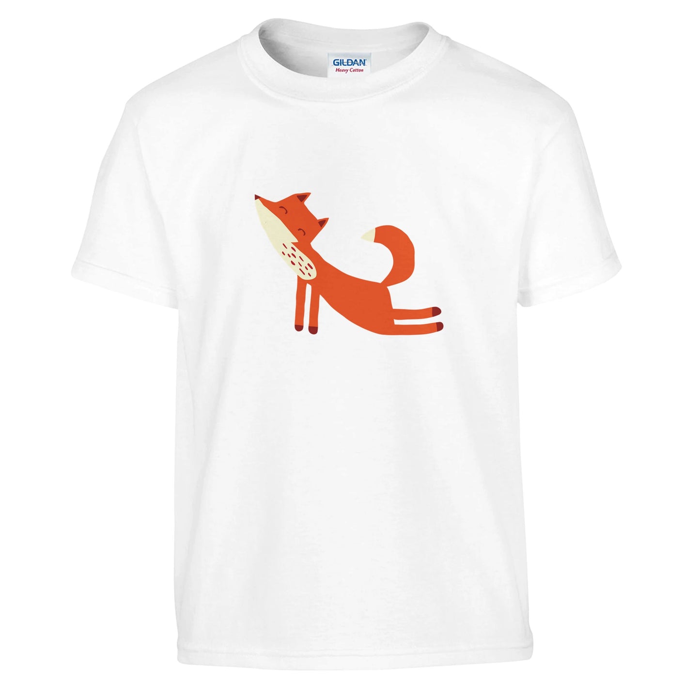 Kids T-shirt with playful fox print