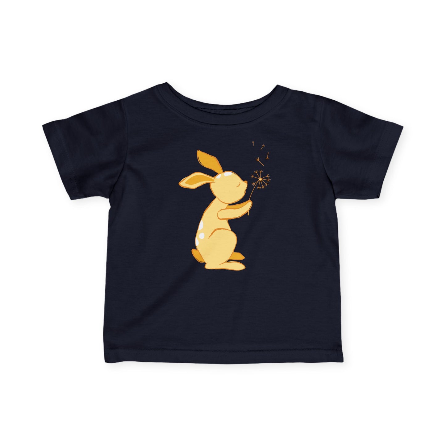 Navy t-shirt with Dandelion print.