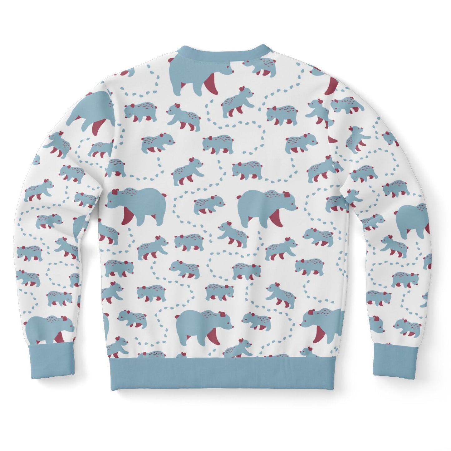 Unisex sweatshirt with blue Runaway Cubs -pattern.