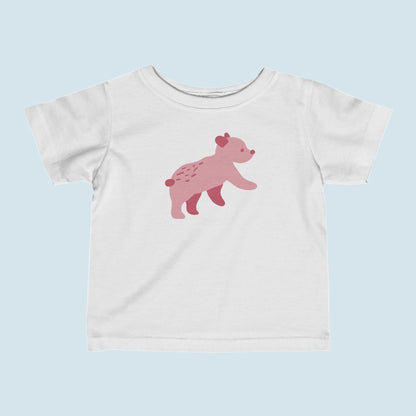 Runaway Cub Pink – Infant Fine Jersey Tee