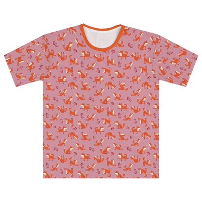 Playful Fox Pink – Men's Loose T-shirt