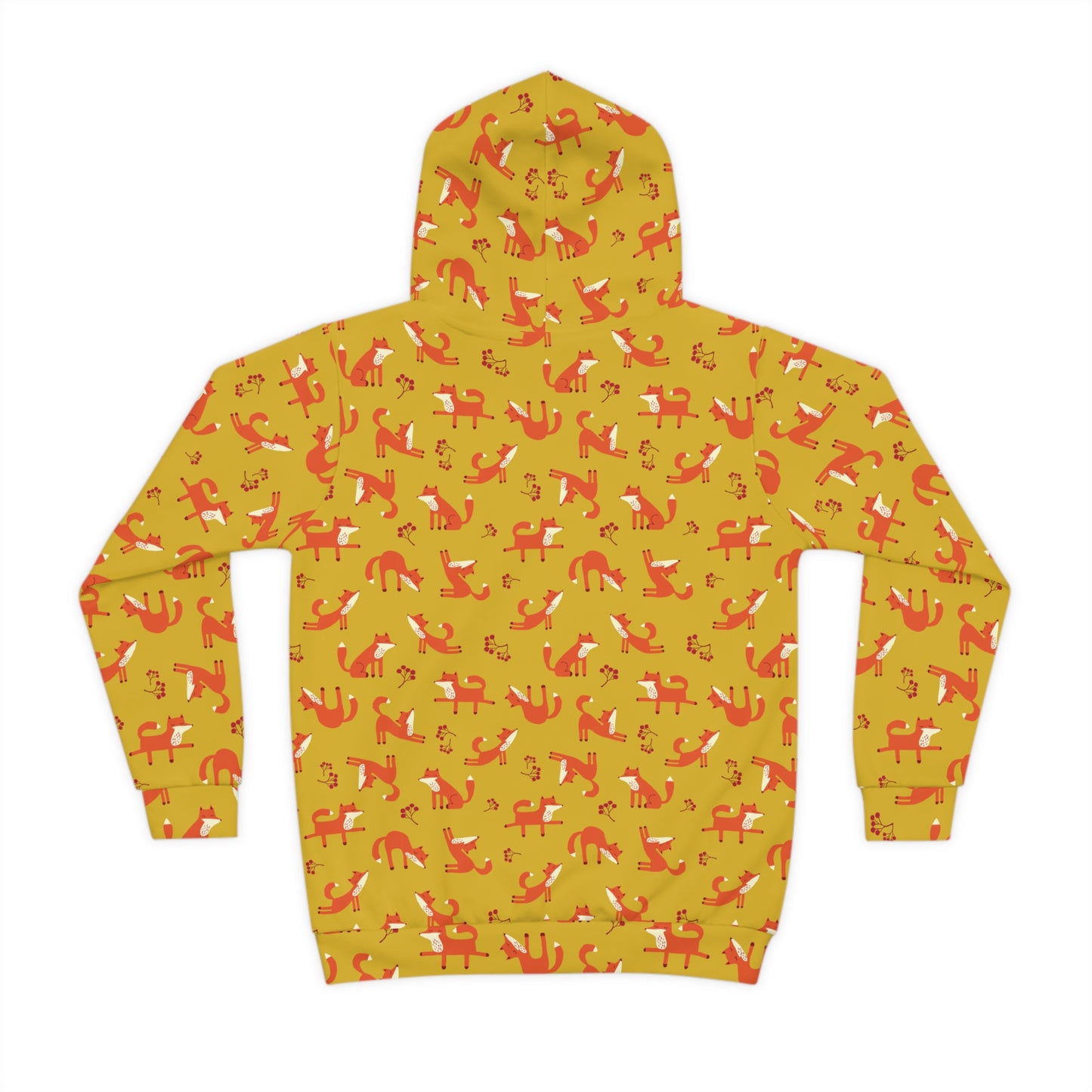Playful Fox Yellow – Children's Hoodie