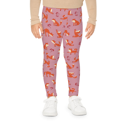 Playful Fox Pink – Kids' Leggings