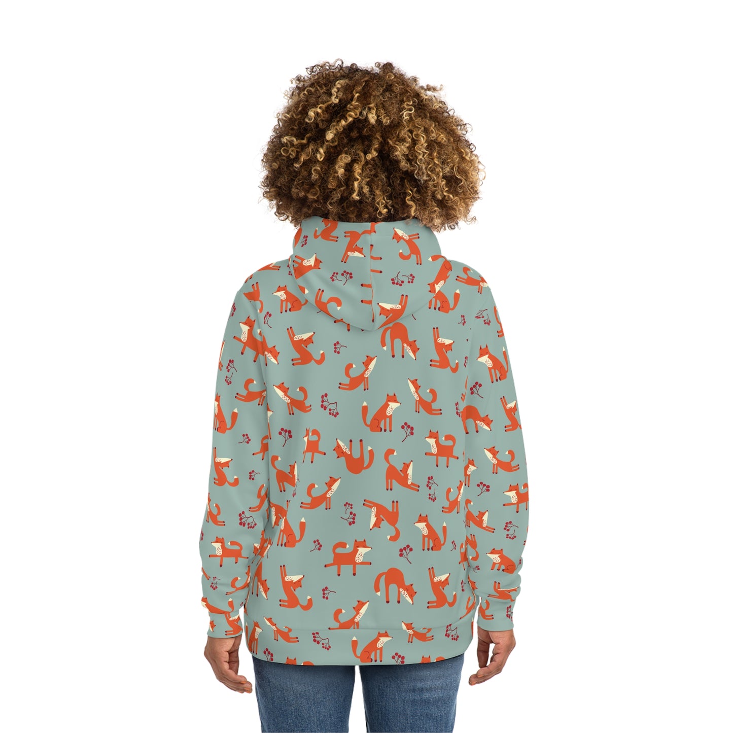 Playful Fox Lichen Green – Hoodie