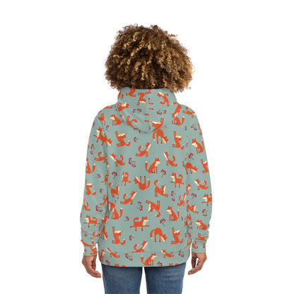 Playful Fox Lichen Green – Hoodie