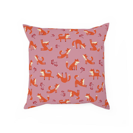 Playful Fox Pink – Cushion