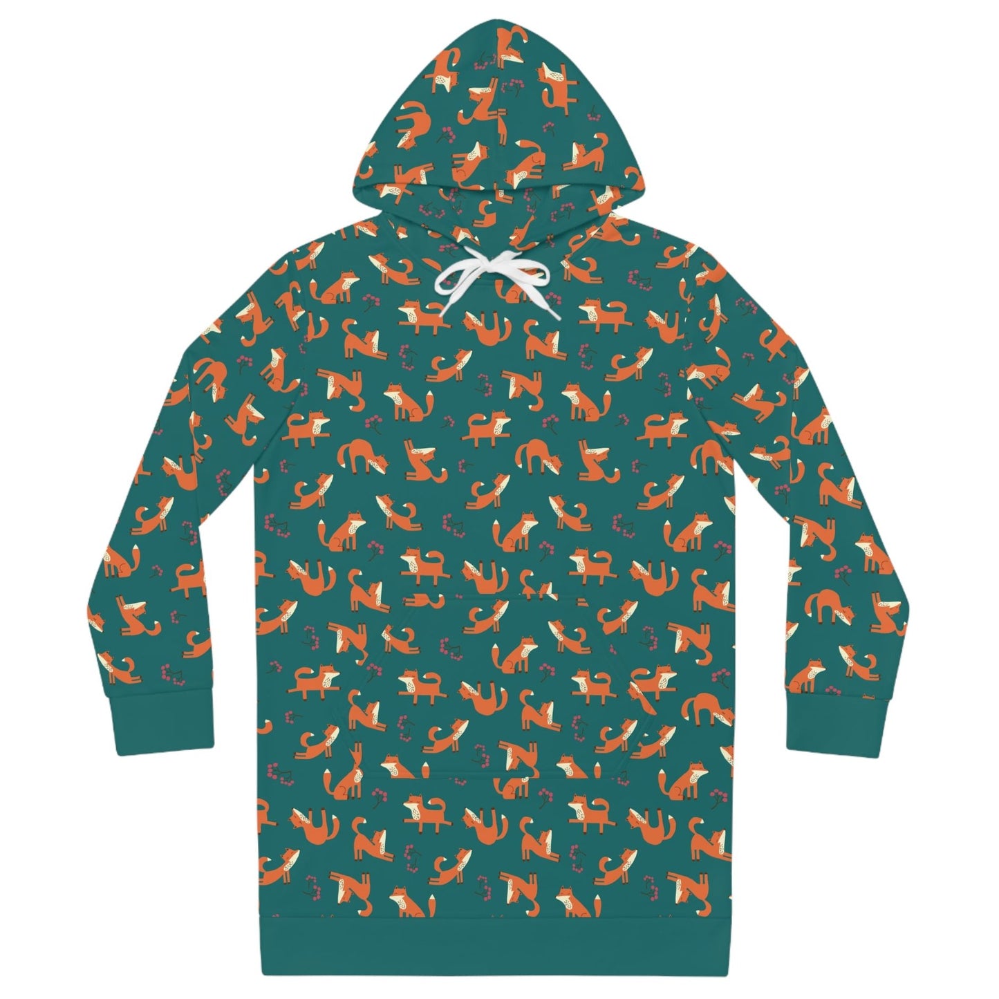 Playful Fox – Women's Hoodie Dress