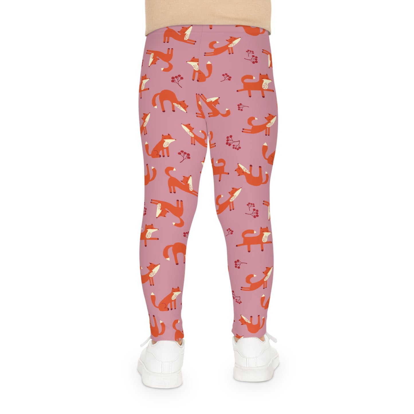 Playful Fox Pink – Kids' Leggings