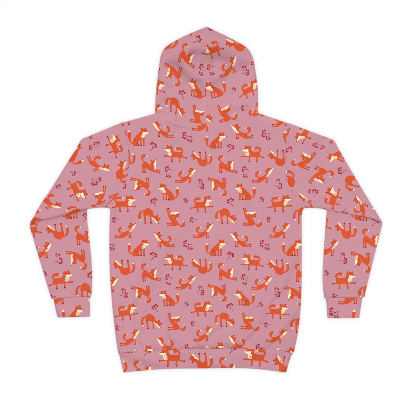 Playful Fox Pink – Children's Hoodie