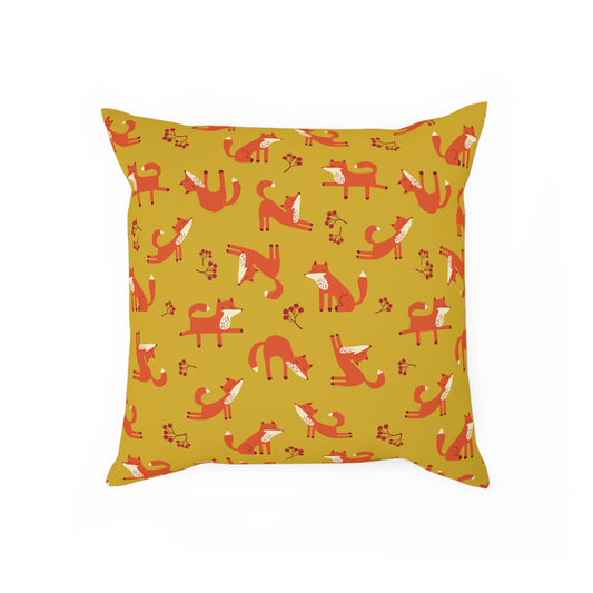 Playful Fox Yellow – Cushion