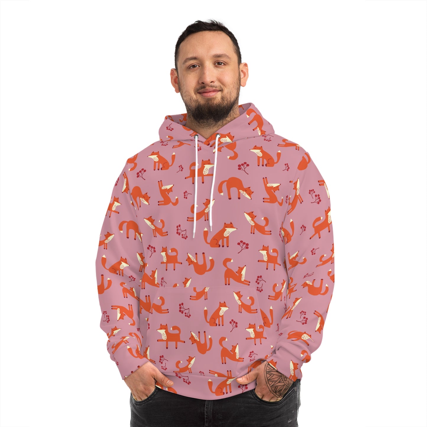 Playful Fox Pink – Hoodie
