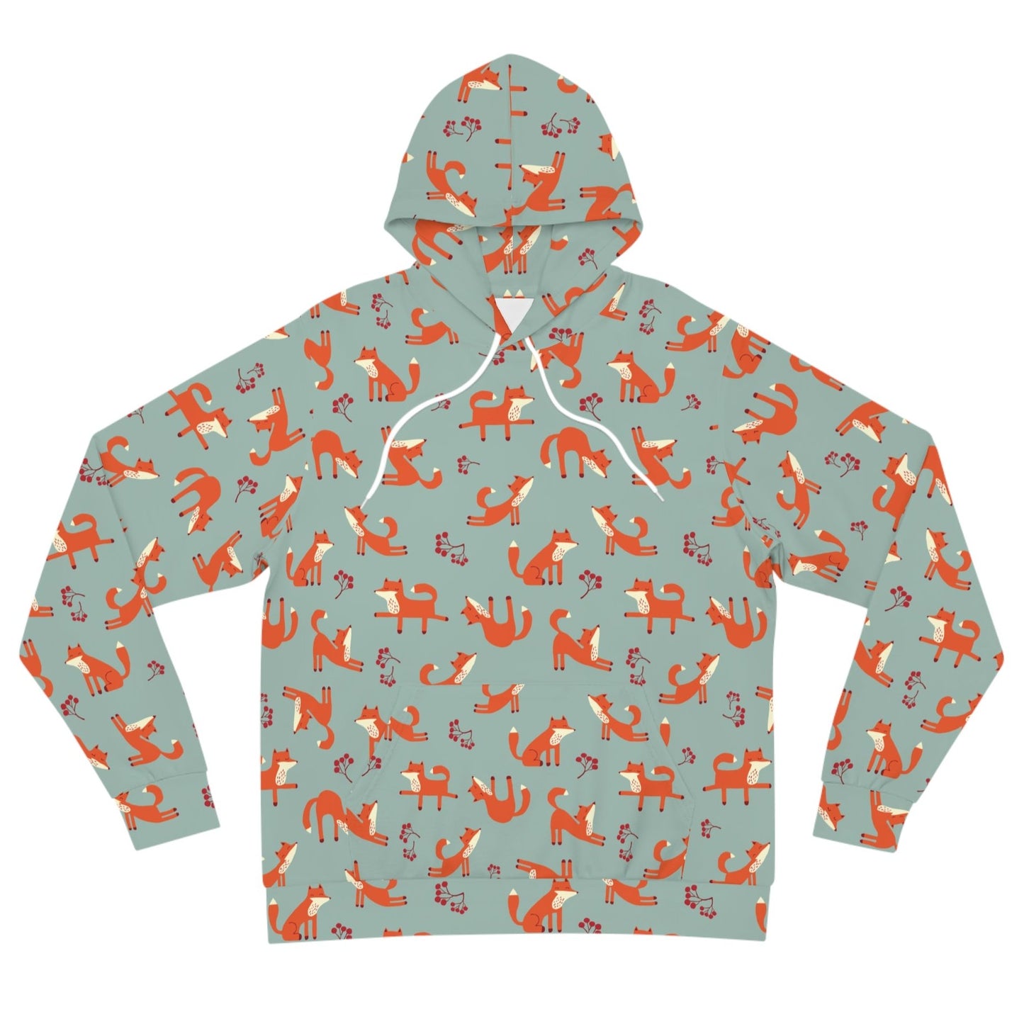 Playful Fox Lichen Green – Hoodie