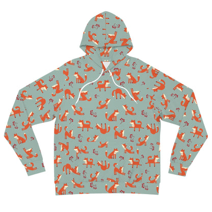 Playful Fox Lichen Green – Hoodie